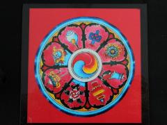 Мандала магнит «Знак восемь тибетских символов процветания» 
